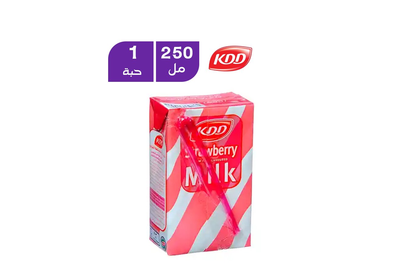 حليب كي دي دي بالفراولة 250 مل