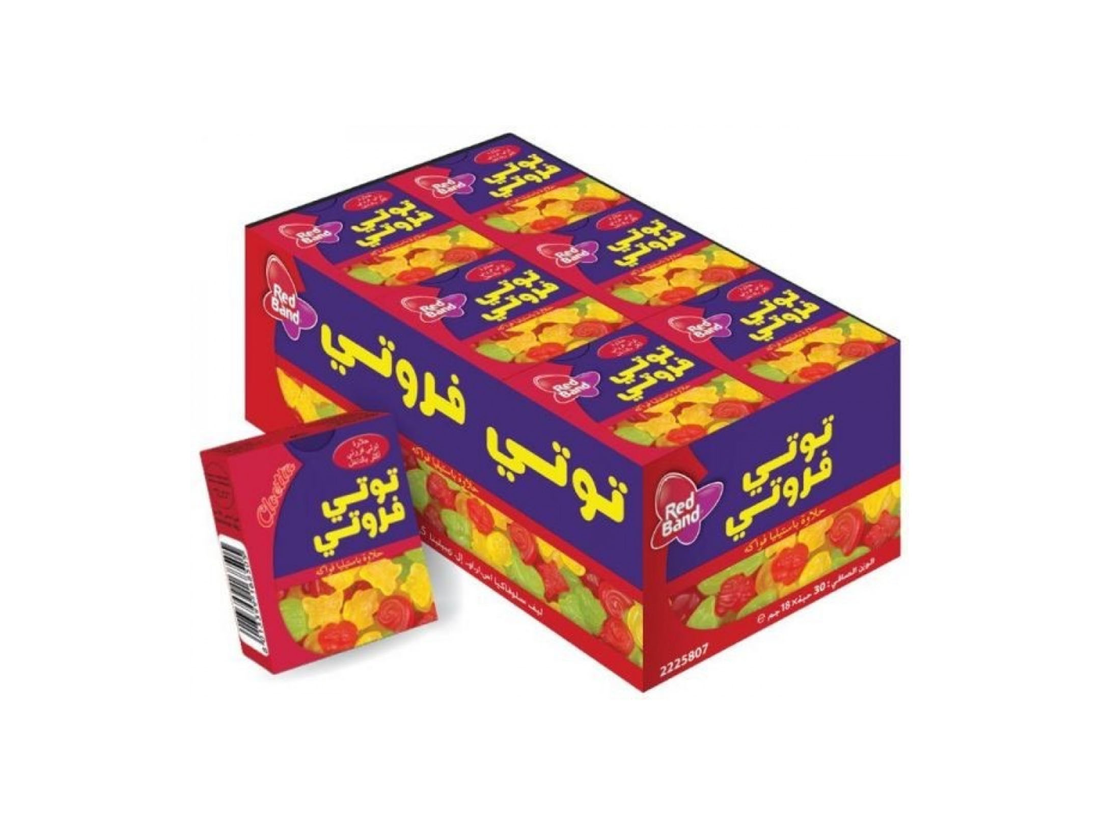 توتي فروتي باستيل 18 جم شد 30 حبة