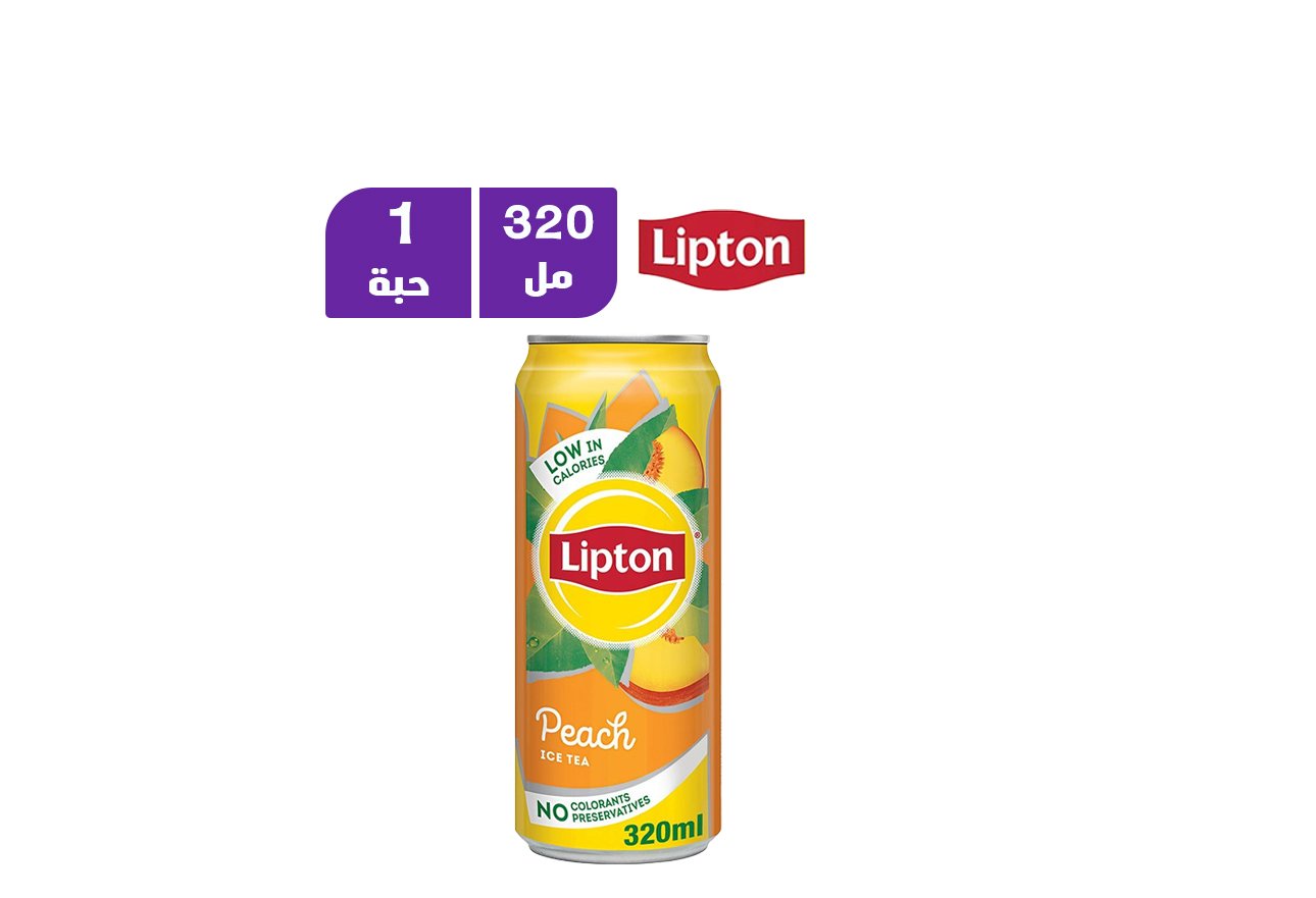 ليبتون آيس تي خوخ 320 مل