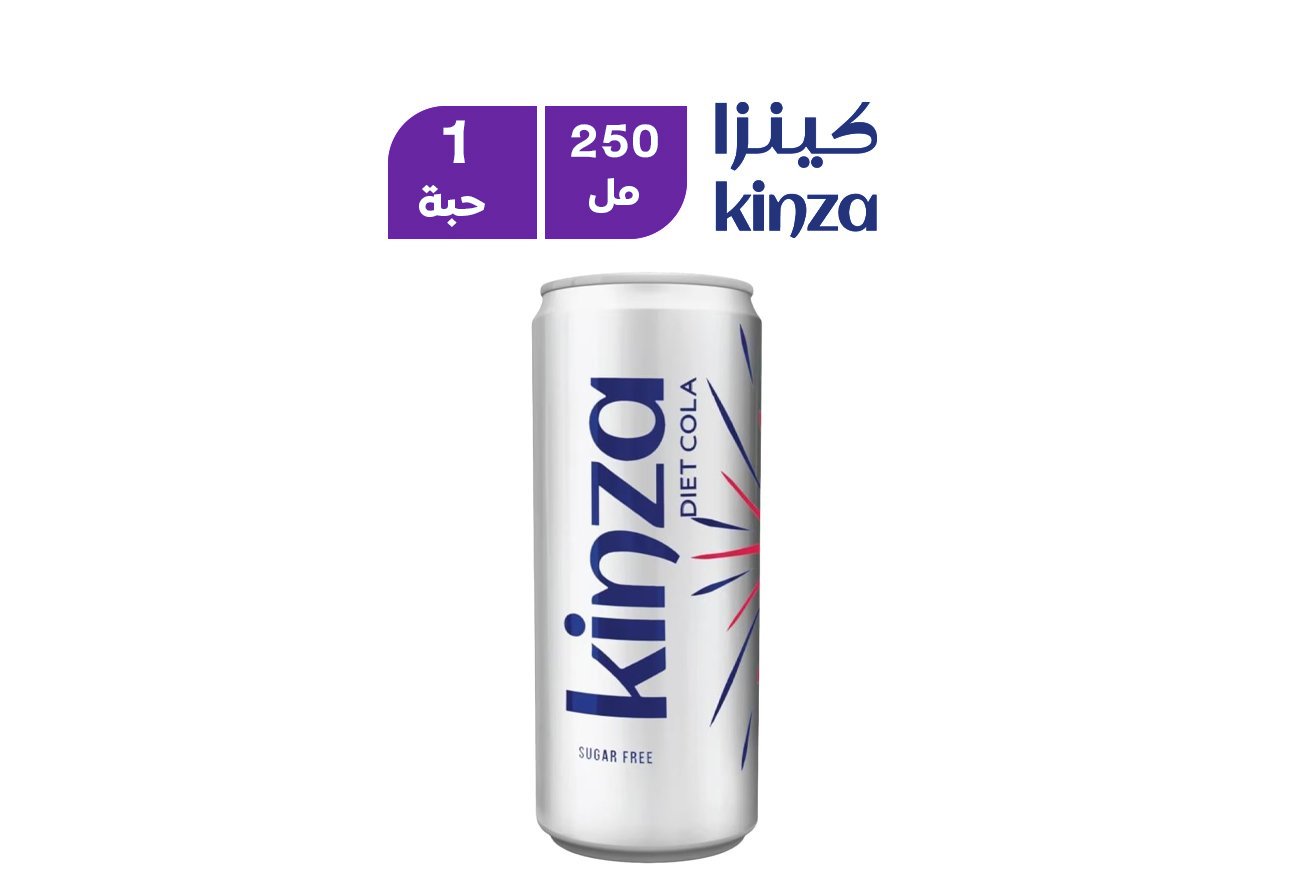 كينزا  دايت كولا  مشروب غازي  250 مل