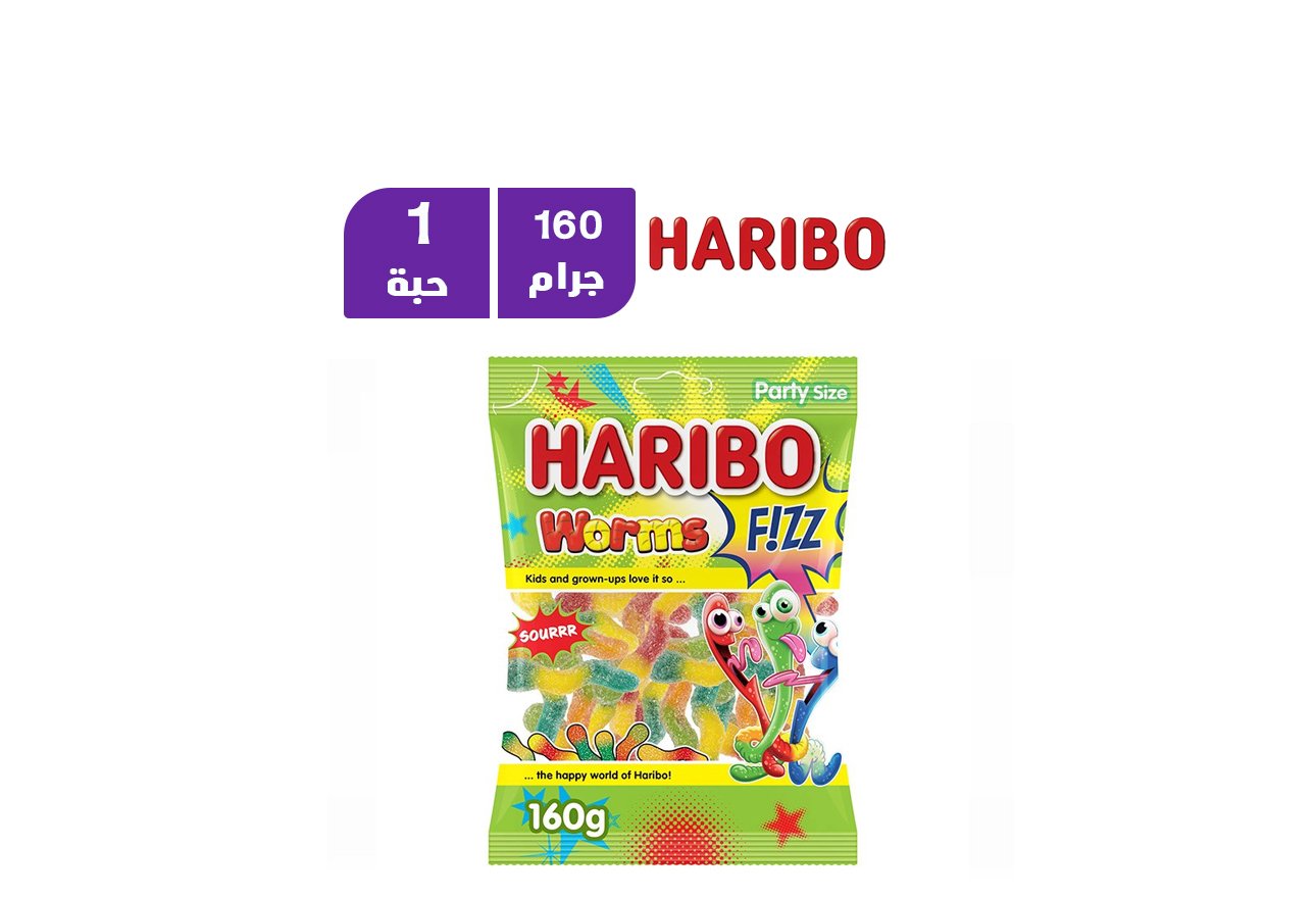 هاربيو فيز جلي ورمز حلوي  بنكهة الفاكهة 160 جرام