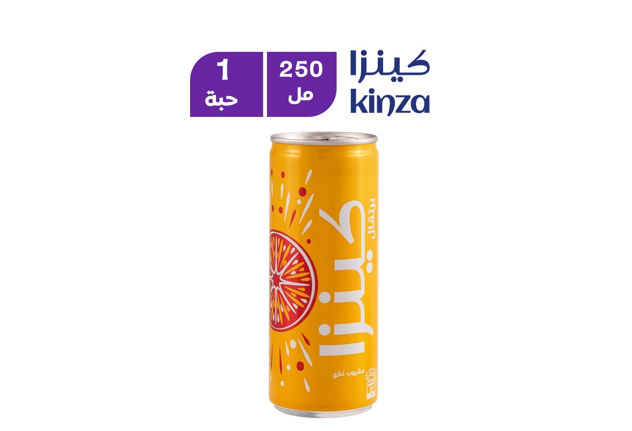 كينزا مشروب غازي بنكهة البرتقال 250 مل