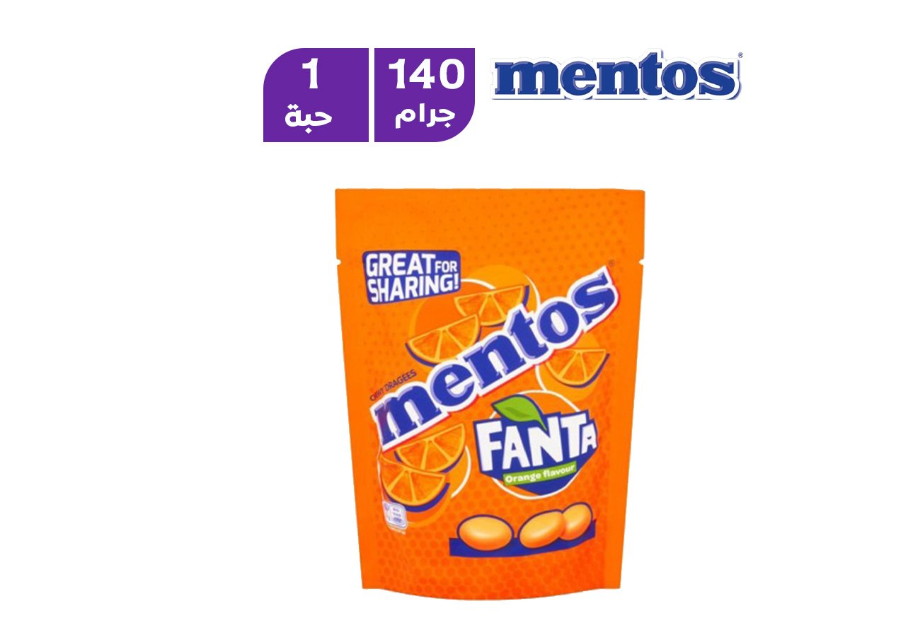 مينتوس فانتا نكهة البرتقال 140 جم