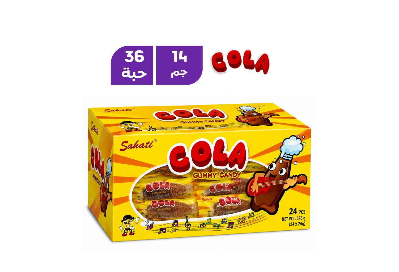 سوهيل حلوى جيلي بنكهة الكولا 14 جم شد 36 حبة